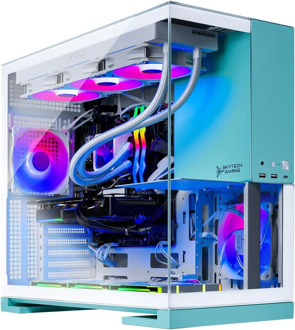 Rtx 5080 16Gb - Skytech Gaming Aqua デスクトップPC、Ryzen 7 9800X3D
