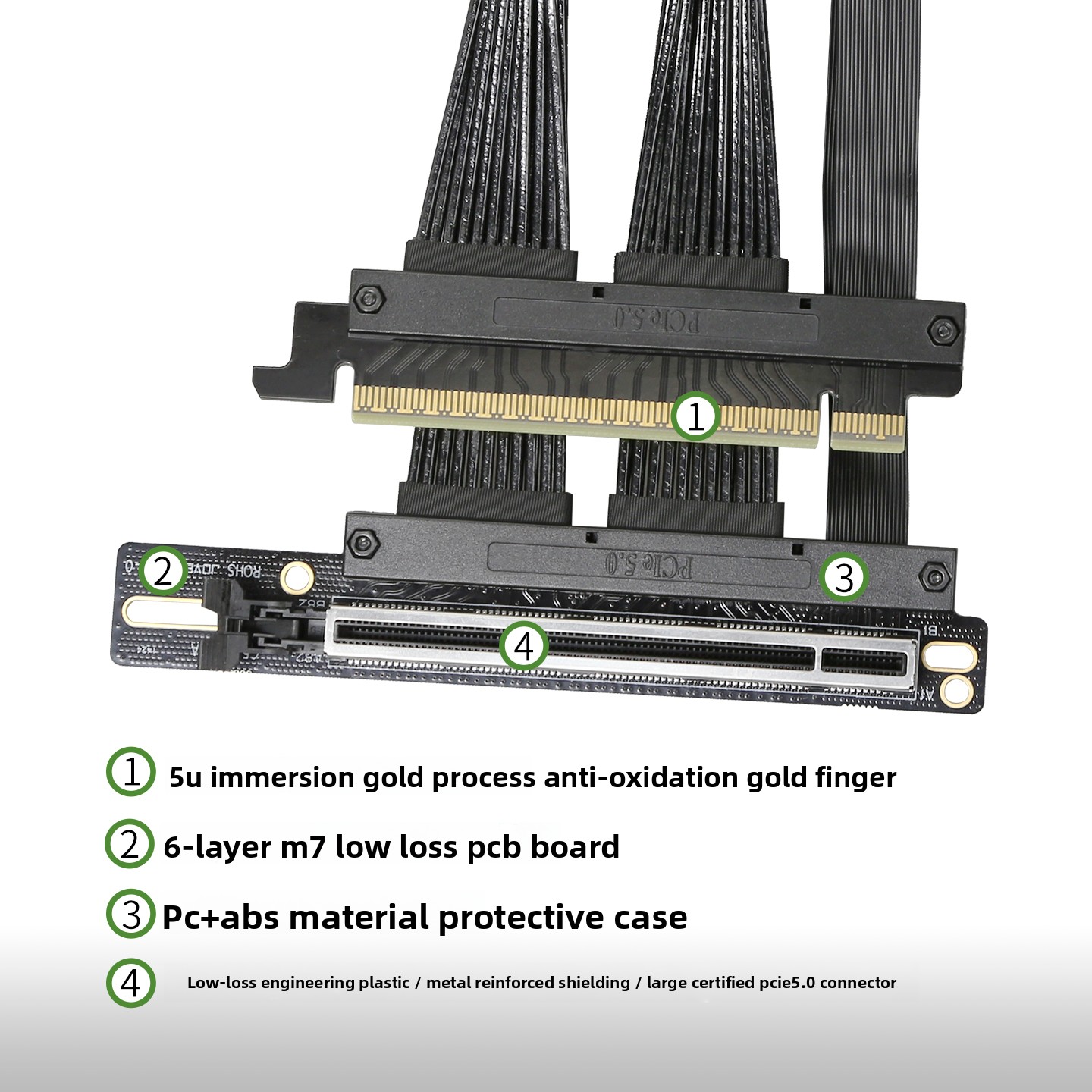 GPUサーバー専用PCIE 5.0 X16グラフィックスカー - Pcie 5.0 Gpu Riser Cable のレビューと価格